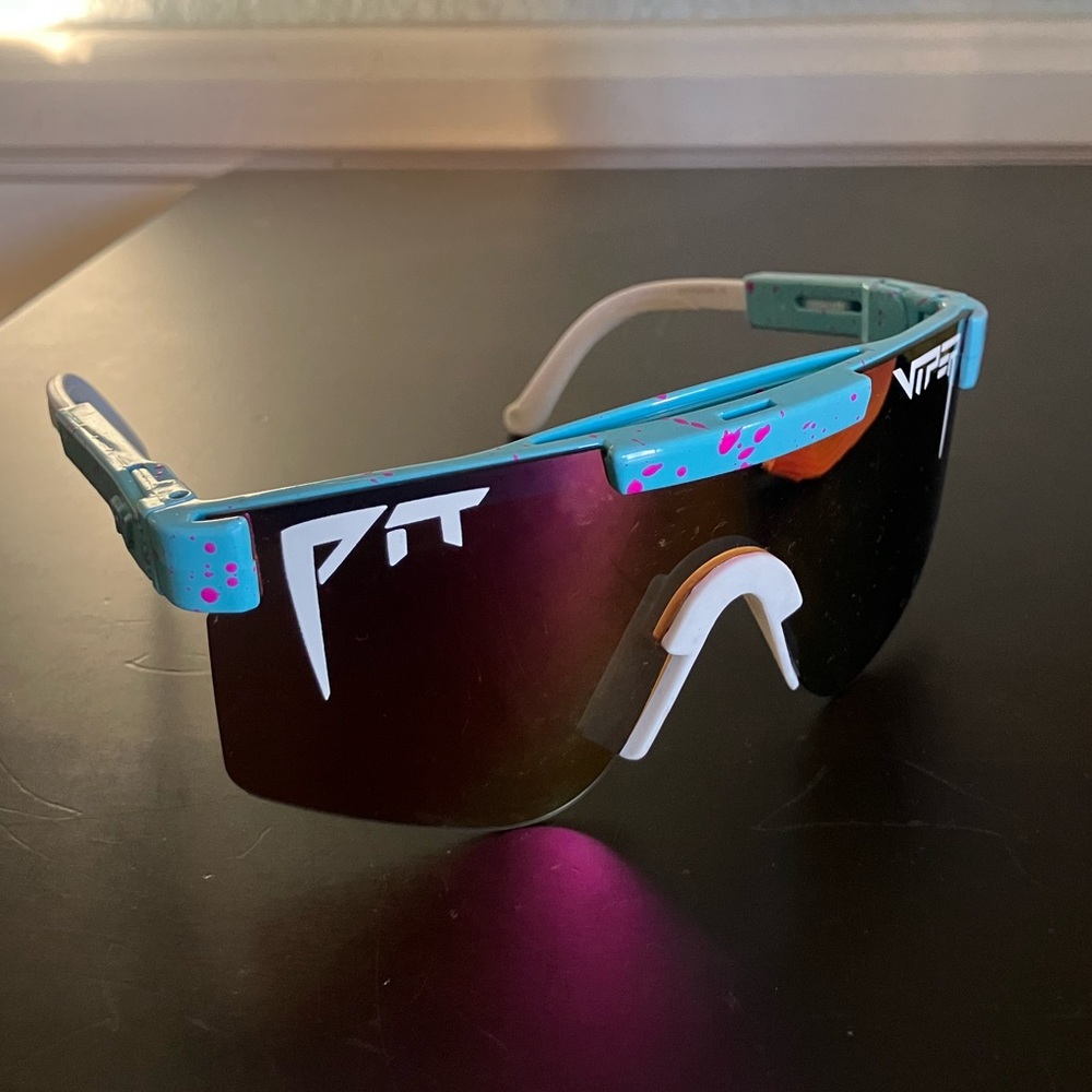 Pink Gobi Pit Vipers ‼️ blue and pink frames